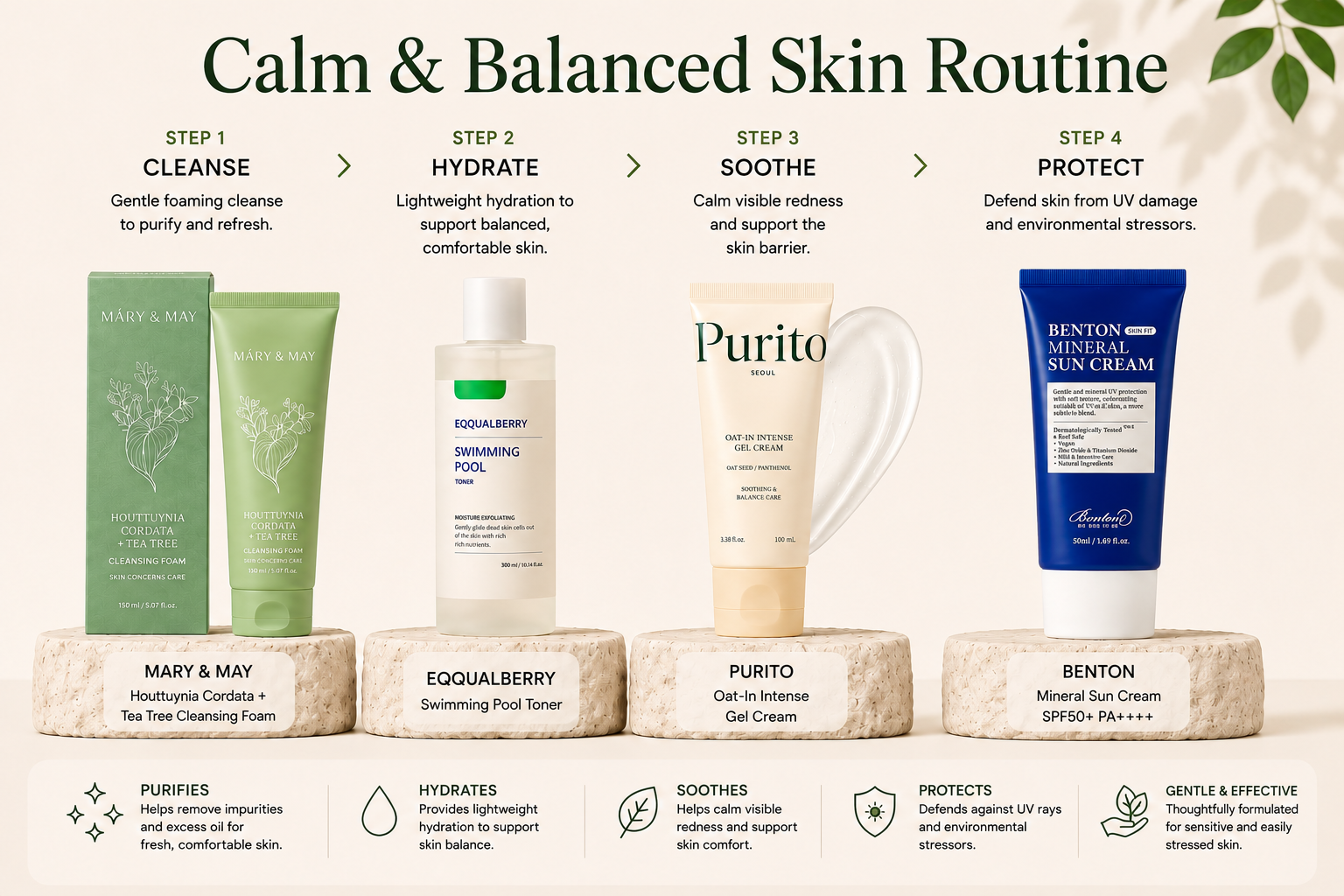 Routine for Calm & Balanced Skin