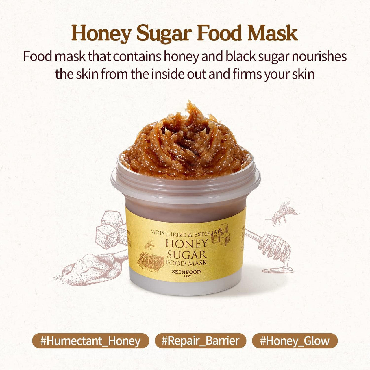 Food Mask - Honey Sugar