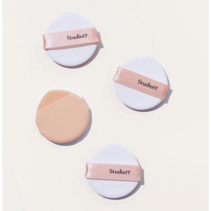 Studio17 Brush-Fit Puff 5-piece set with innovative design and patented puff technology.