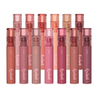 ETUDE Fixing Tint collection in various shades showcasing long-lasting hydro-matte formula for lips.