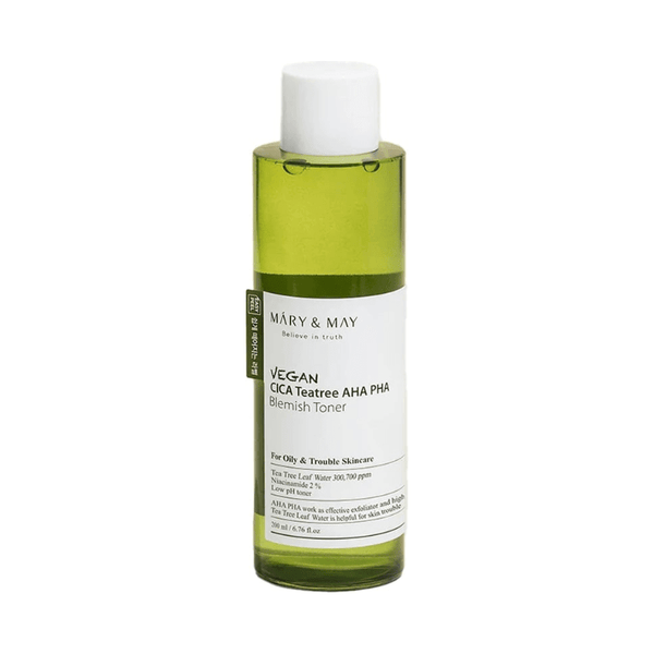 Vegan Cica Tea Tree AHA PHA Blemish Toner