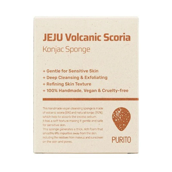 Jeju Volcanic Scoria Konjac Sponge