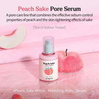 SKINFOOD Peach Sake Pore Serum 55ml skin irritation tested with peach and sake ingredients for sebum control.
