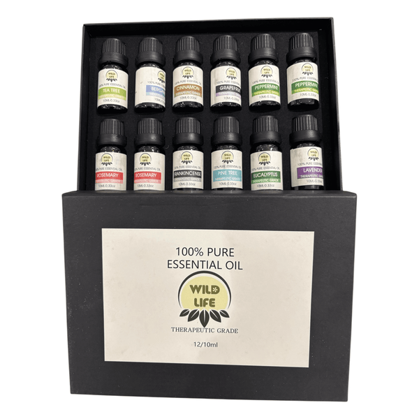 Essential Oils - 12 bottles - different plants